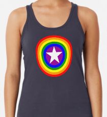 Pride Shields - Rainbow Racerback Tank Top