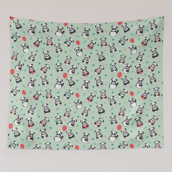 Item preview, Pattern Cute Animal Friendly Panda  designed and sold by OutcastBrain.