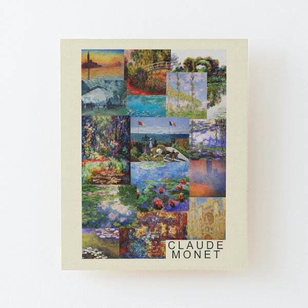 Claude Monet Paintings Collage Art Board Print for Sale by ind3finite