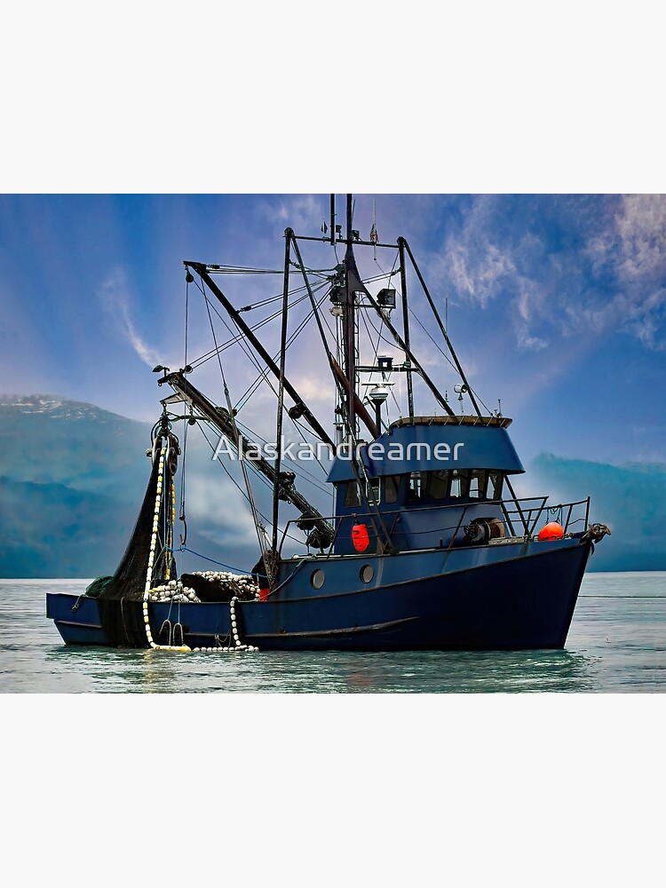 Fishing boat looking for Salmon in the early morning light in Prince  William Sound, Valdez, Alaska | Photographic Print