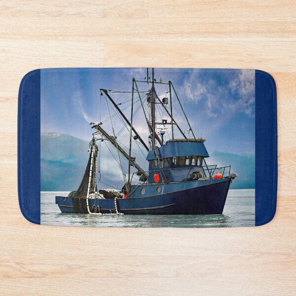 Item preview, Fishing boat looking for Salmon in the early morning light in Prince William Sound, Valdez, Alaska designed and sold by Alaskandreamer.