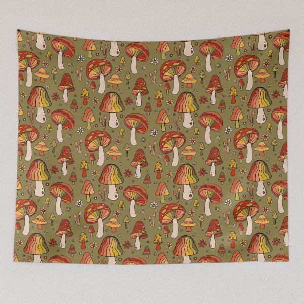 Item preview, Mushroom Print designed and sold by doodlebymeg.
