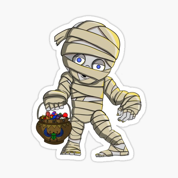 Universe of Trick-or-Treaters Mummy Sticker