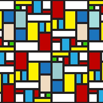 Artwork thumbnail, Multi Colorblock Pattern by inquestyle