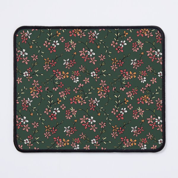 Item preview, Green, Pink, & Orange Ditsy Floral designed and sold by StudioPosies.
