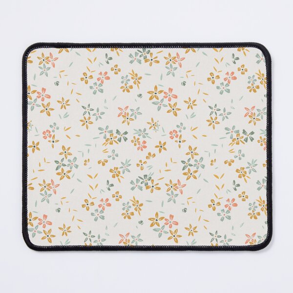 Item preview, White, Coral, & Teal Simple Ditsy Floral designed and sold by StudioPosies.