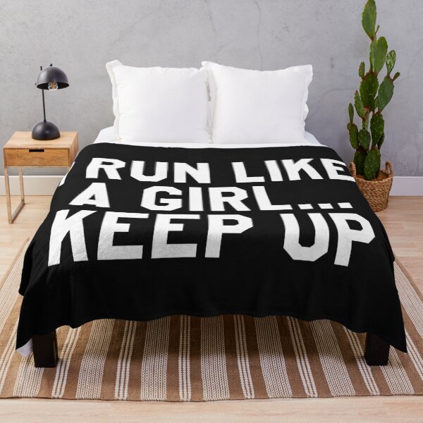 Item preview, I run like a girl keep up. cool and funny saying. designed and sold by SweetLog.