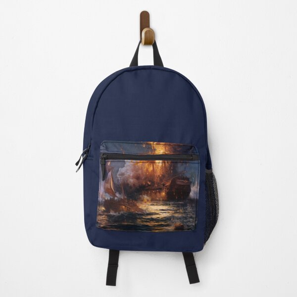 Item preview, USS Philadelphia Burns in Tripoli designed and sold by Joyful-Express.