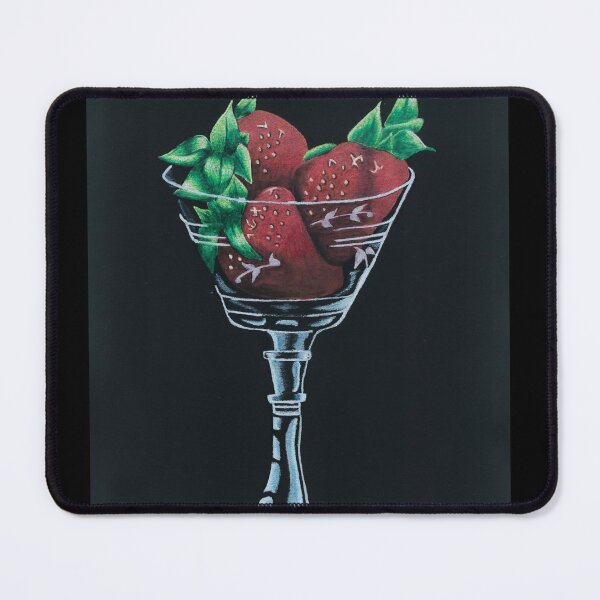 Item preview, Strawberry glass designed and sold by CaildisArts.