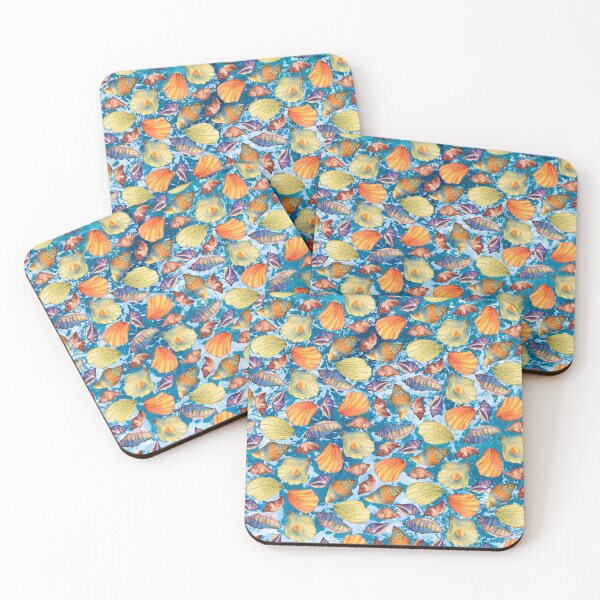 Item preview, seashells watercolor art designed and sold by cutecrazytshirt.