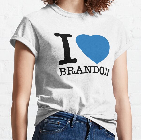 I Love Brandon T shirt I Heart Brandon Tee Gift 