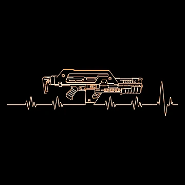 Artwork thumbnail, Pulse. Rifle. Orange. by CCCDesign
