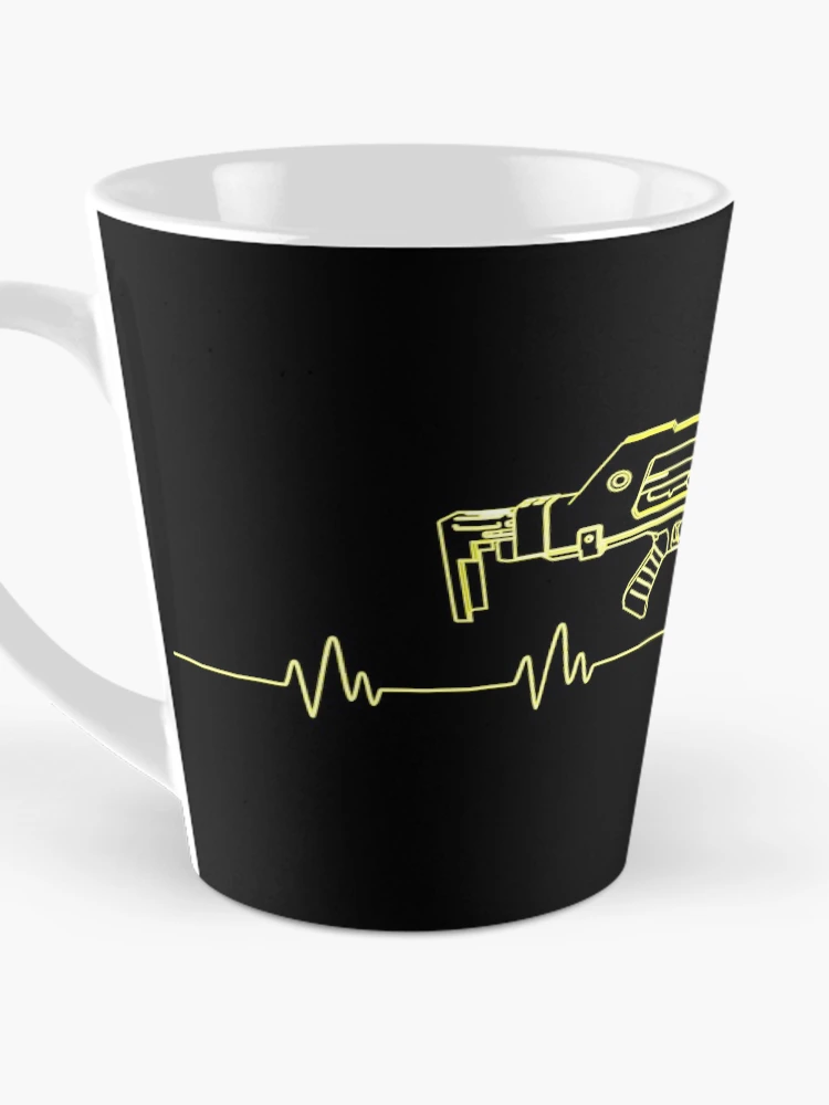 Thumbnail 3 of 4, Coffee Mug, Pulse. Rifle. Yellow. designed and sold by CCCDesign.