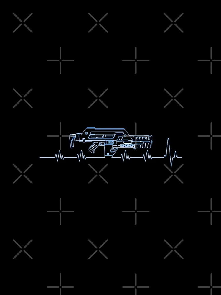 Thumbnail 4 of 4, Samsung Galaxy Phone Case, Pulse. Rifle. Blue. designed and sold by CCCDesign.