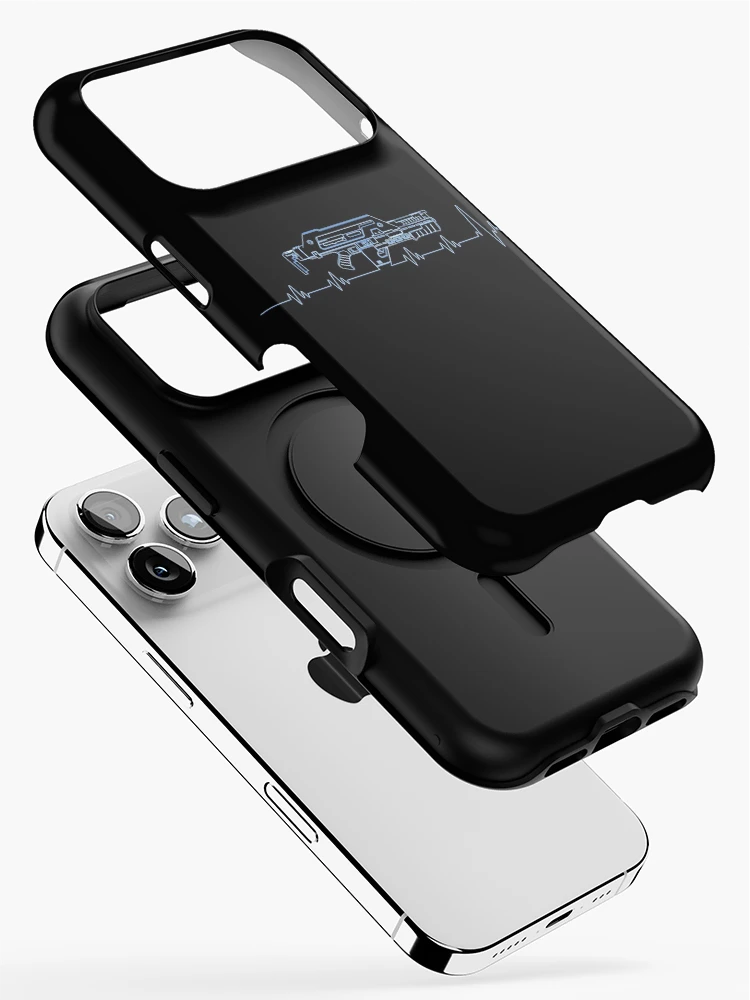 Thumbnail 2 of 4, iPhone Case, Pulse. Rifle. Blue. designed and sold by CCCDesign.