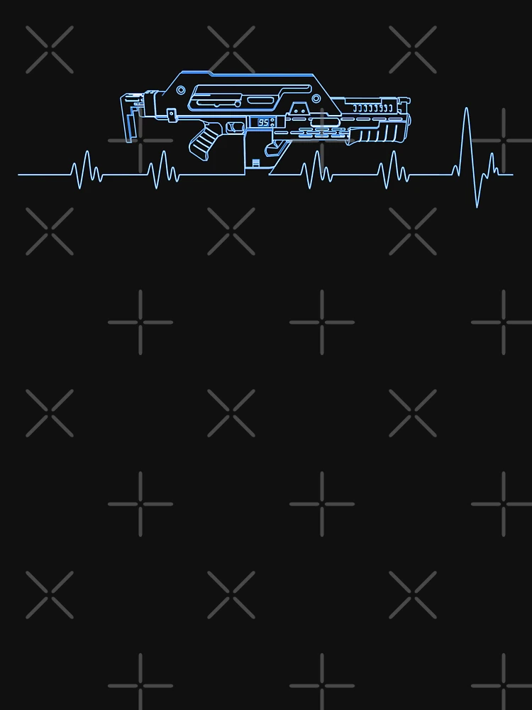 Thumbnail 6 of 6, Zipped Hoodie, Pulse. Rifle. Blue. designed and sold by CCCDesign.