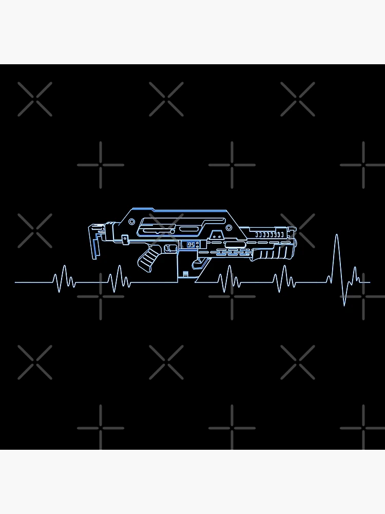 Thumbnail 3 of 3, Poster, Pulse. Rifle. Blue. designed and sold by CCCDesign.