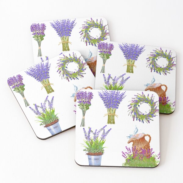 Item preview, Mixed Lavender Flowers Pattern. Cute Wild Purple Lavender Floral Botanical Garden Print designed and sold by silviaol.