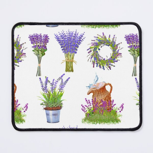 Item preview, Mixed Lavender Flowers Pattern. Cute Wild Purple Lavender Floral Botanical Garden Print designed and sold by silviaol.