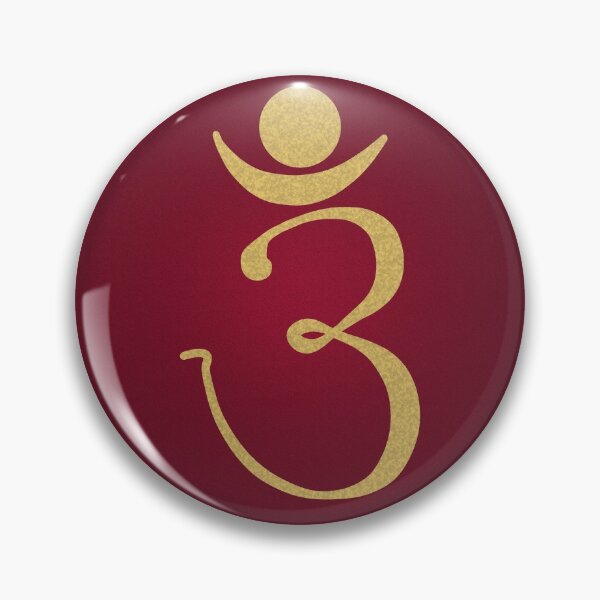 Item preview, OM Logo - Gold on Dark Red designed and sold by Fractal Journeys, etc. .