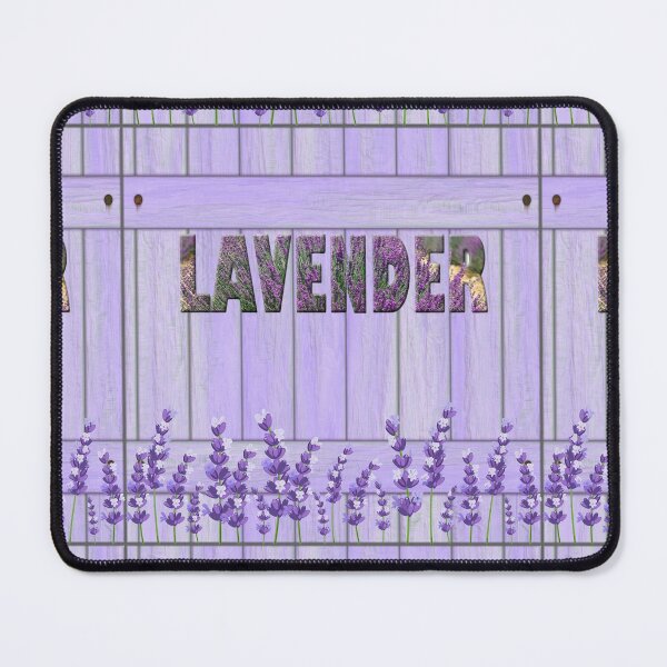 Item preview, Lavender Flowers Garden Fence. Cute Wild Purple Lavender Floral Botanical Garden Print designed and sold by silviaol.