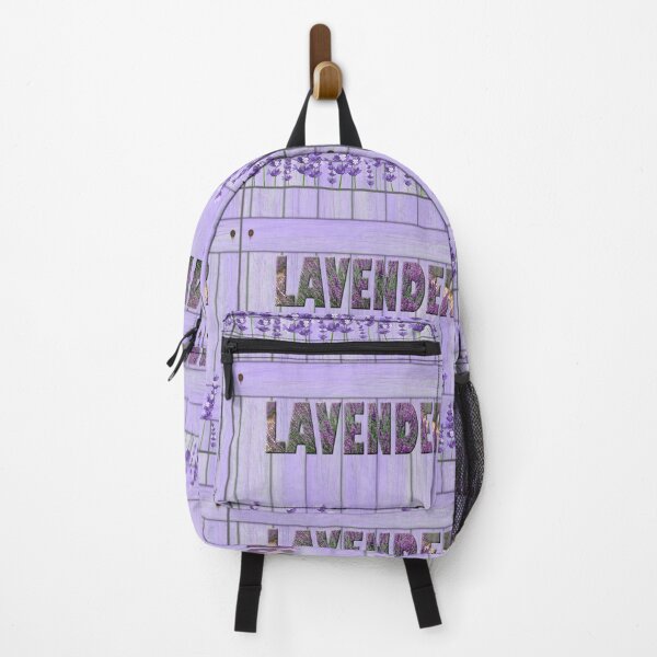 Item preview, Lavender Flowers Garden Fence. Cute Wild Purple Lavender Floral Botanical Garden Print designed and sold by silviaol.