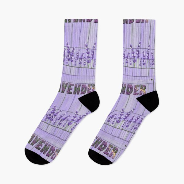 Item preview, Lavender Flowers Garden Fence. Cute Wild Purple Lavender Floral Botanical Garden Print designed and sold by silviaol.