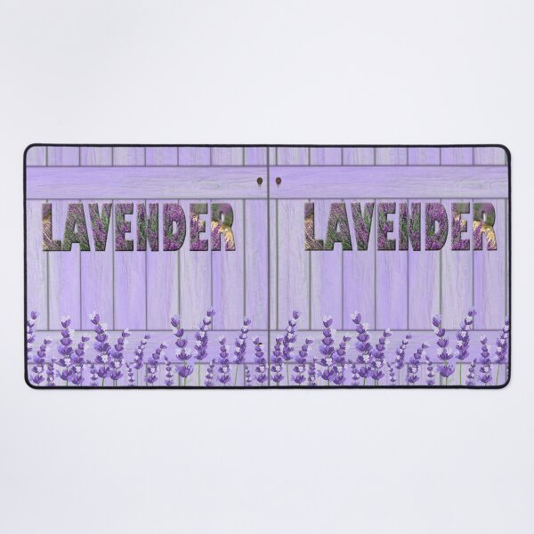 Item preview, Lavender Flowers Garden Fence. Cute Wild Purple Lavender Floral Botanical Garden Print designed and sold by silviaol.