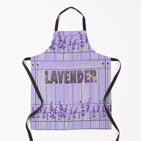 Item preview, Lavender Flowers Garden Fence. Cute Wild Purple Lavender Floral Botanical Garden Print designed and sold by silviaol.