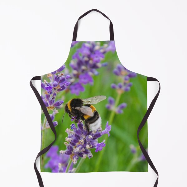 Item preview, Lavender Flowers Bumblebee. Cute Wild Purple Lavender Floral Botanical Garden Print designed and sold by silviaol.