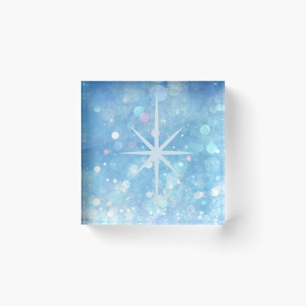 Item preview, Light Liturgical Blue Sparkle with Nativity Star designed and sold by CheekyGrace.