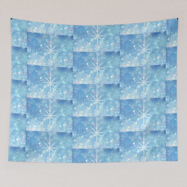 Item preview, Light Liturgical Blue Sparkle with Nativity Star designed and sold by CheekyGrace.