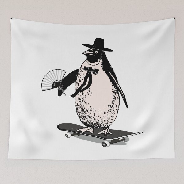 Item preview, Sunbi Penguin #2 Skateboard designed and sold by HONGSOOLSHOP.