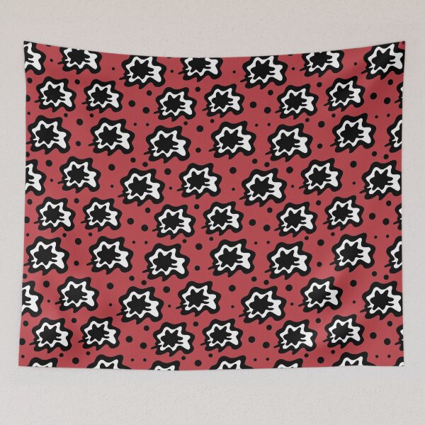 Item preview, Wild Red White Abstract Pattern designed and sold by palaco210.