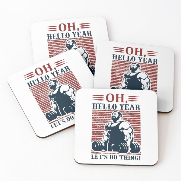 Item preview, Oh, hello year.Let's do thing!Seriously cool gym tee designed and sold by BuddyBoots.