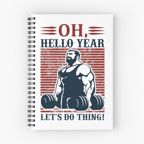 Item preview, Oh, hello year.Let's do thing!Seriously cool gym tee designed and sold by BuddyBoots.