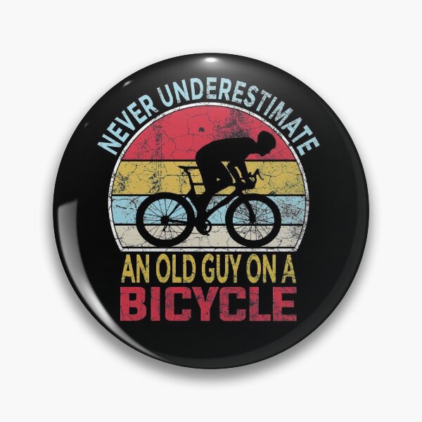 Item preview, Never Underestimate An Old Guy On Funny For A BICYCLE  designed and sold by nmichom.