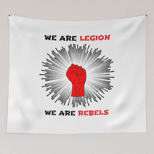 Item preview, We Are Legion We Are Rebels designed and sold by Chrisblazestore.