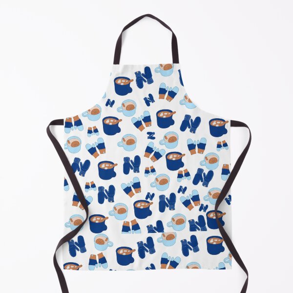 Item preview, Mittens and Cocoa in Blue All Over Print designed and sold by legacyholistic.