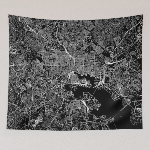 Item preview, Baltimore Black Map designed and sold by multiplicitymap.
