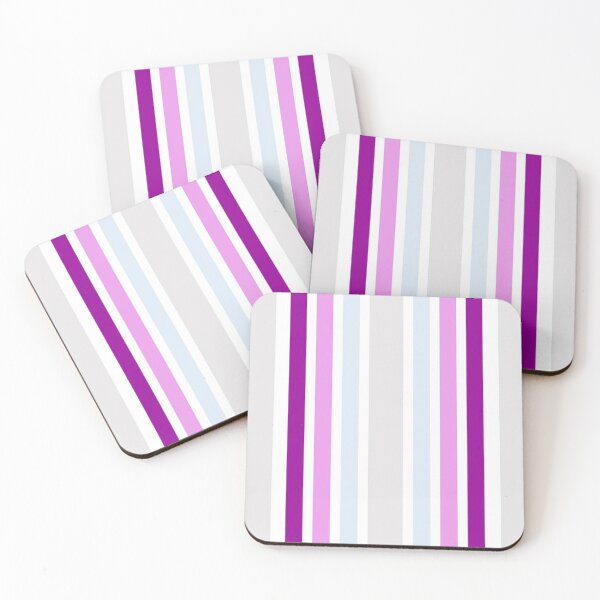 Item preview, Retro Abstract Stripes Pattern, Gray, Purple, Lavender, Blue, White Stripes designed and sold by silviaol.