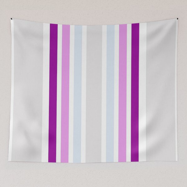 Item preview, Retro Abstract Stripes Pattern, Gray, Purple, Lavender, Blue, White Stripes designed and sold by silviaol.