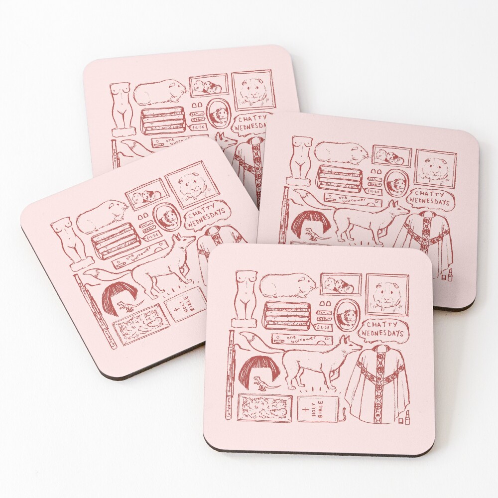 Item preview, Coasters (Set of 4) designed and sold by flatlaydesign.