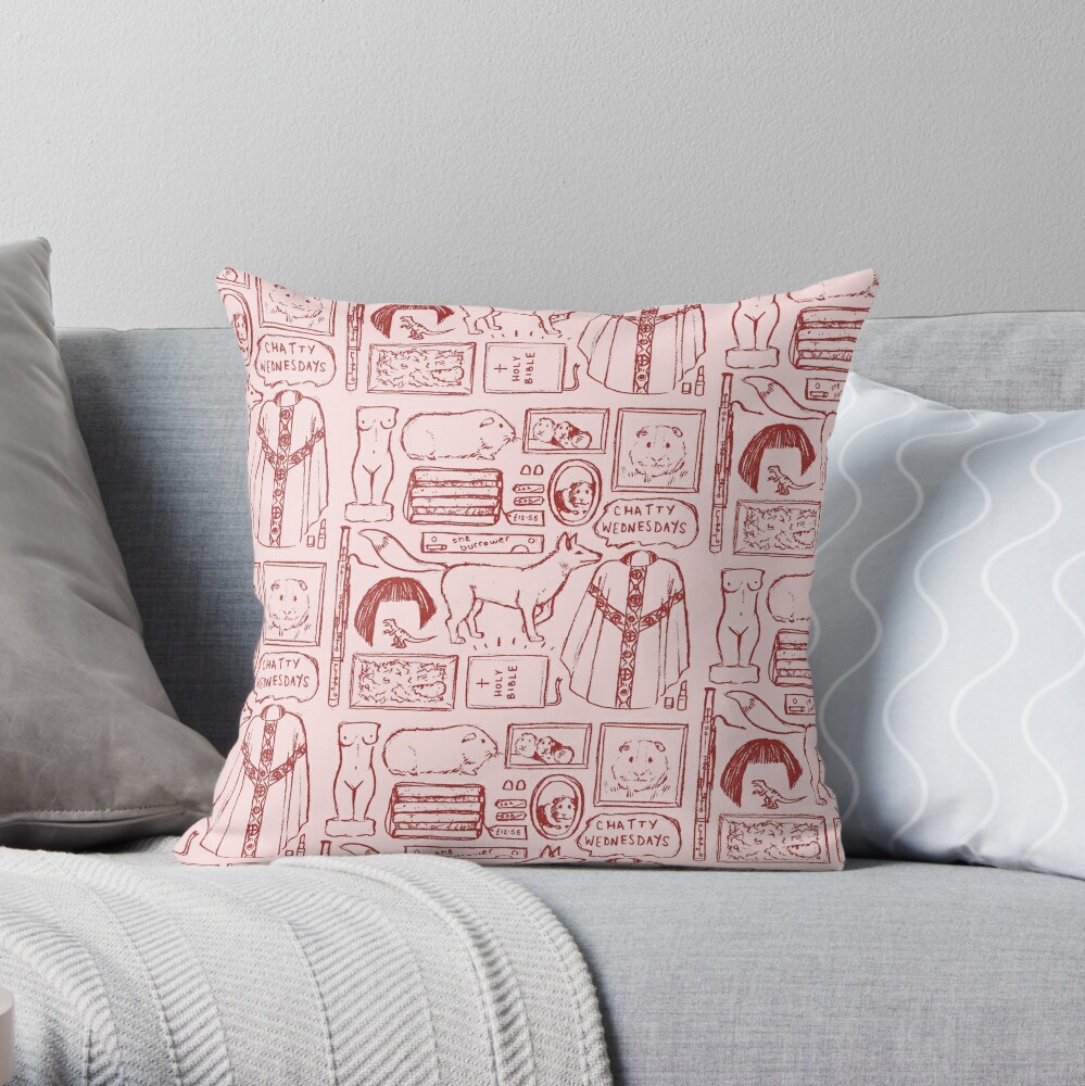 Item preview, Throw Pillow designed and sold by flatlaydesign.