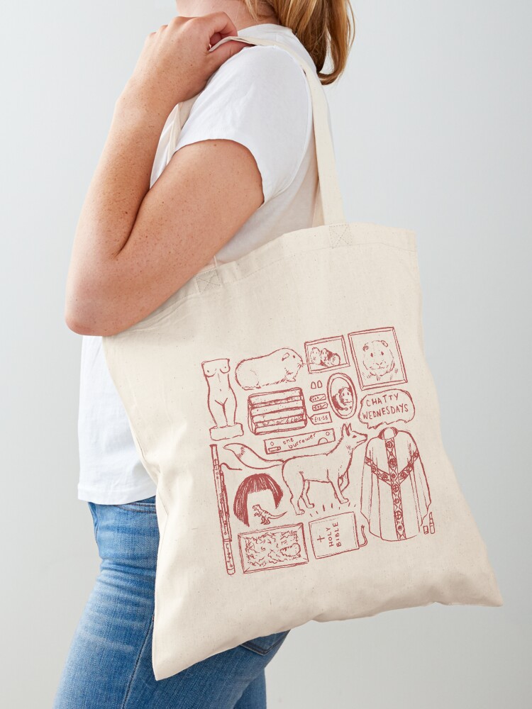 Thumbnail 1 of 5, Tote Bag, FLEABAG illustration designed and sold by flatlaydesign.