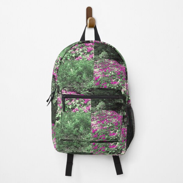 Item preview, Flowers in Make Believe Land Fuchsia Pink with Greens designed and sold by JariHawk.