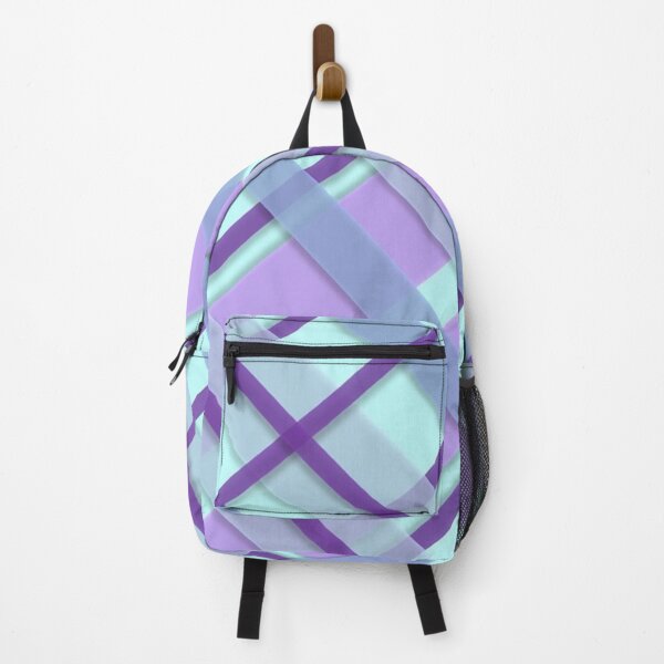 Item preview, Abstract Mixed Color Plaid Stripes Pattern Purple, Lavender, Blue Stripes Pattern designed and sold by silviaol.