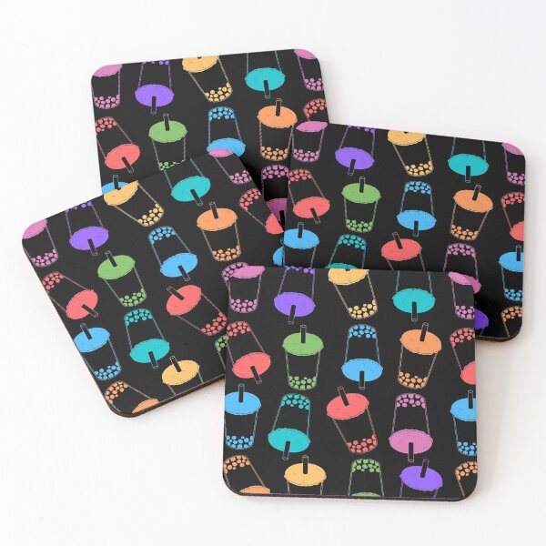 Item preview, Bubble Tea Multi on Black designed and sold by bom-iseul.