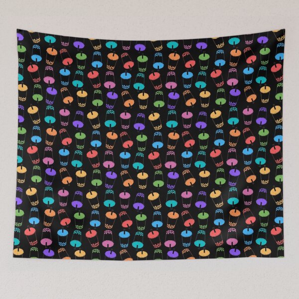 Item preview, Bubble Tea Multi on Black designed and sold by bom-iseul.