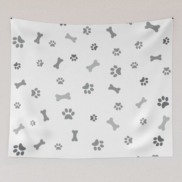 Item preview, dog footprints pattern, cat footprints pattern, cats, dogs, dog footprints, cat footprints designed and sold by angelescar.